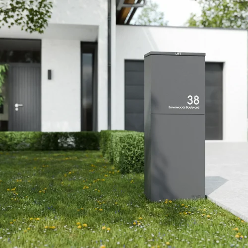 Oslo Lifestyle Modern House Door Rear Grey A