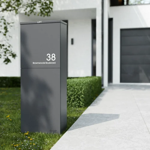 Oslo Lifestyle Modern House Door Rear Grey B