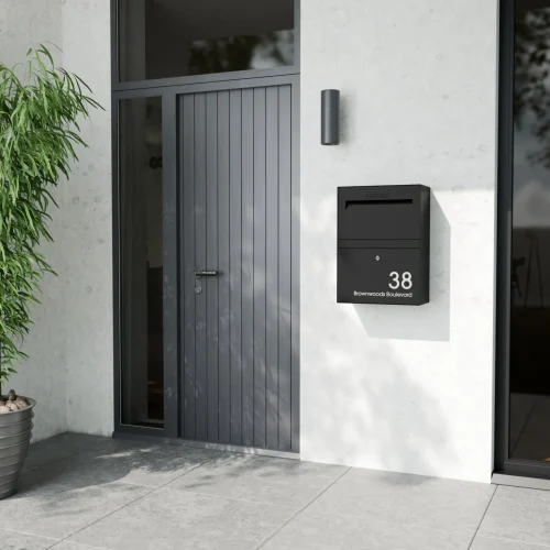 Rome Medium Modern House Black View A