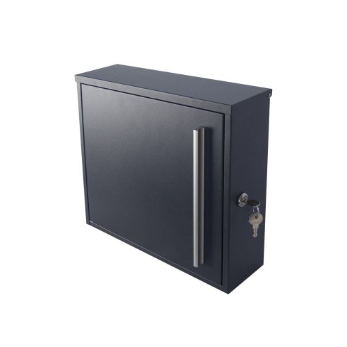 Wall mounted letter box grey side